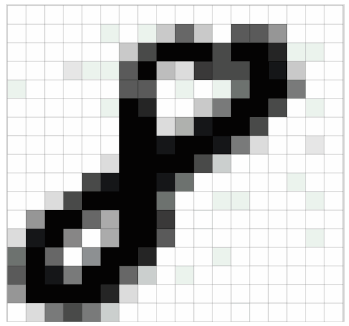 数字“8”的灰度图像